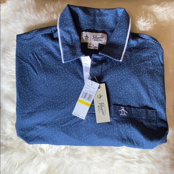 NWT, Men’s polo style, short sleeve shirt, M - Picture 3 of 6